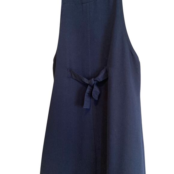 Y2K Faded Glory Navy Blue Button Embellished Snowman Overall Dress Size Large - Picture 12 of 16